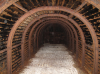 Inside one of the air raid shelters built into Peaked Hill, photographed shortly before their demolition in 2015.